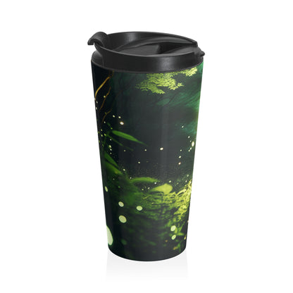 "Enchanted Firefly Forest" - The Alien Stainless Steel Travel Mug