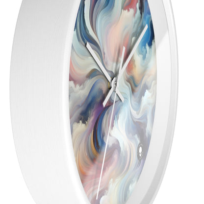 "Harmonie dans la nature : une abstraction lyrique" - L'horloge murale extraterrestre Abstraction lyrique