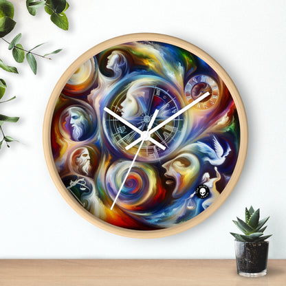 "Time's Dichotomy: Blooms and Wilt" - The Alien Wall Clock Symbolism