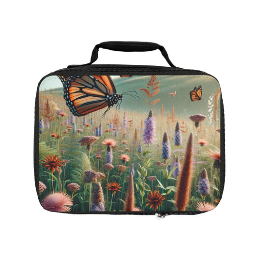"A Monarch in Wildflower Meadow" - The Alien Lunch Bag Realism Style