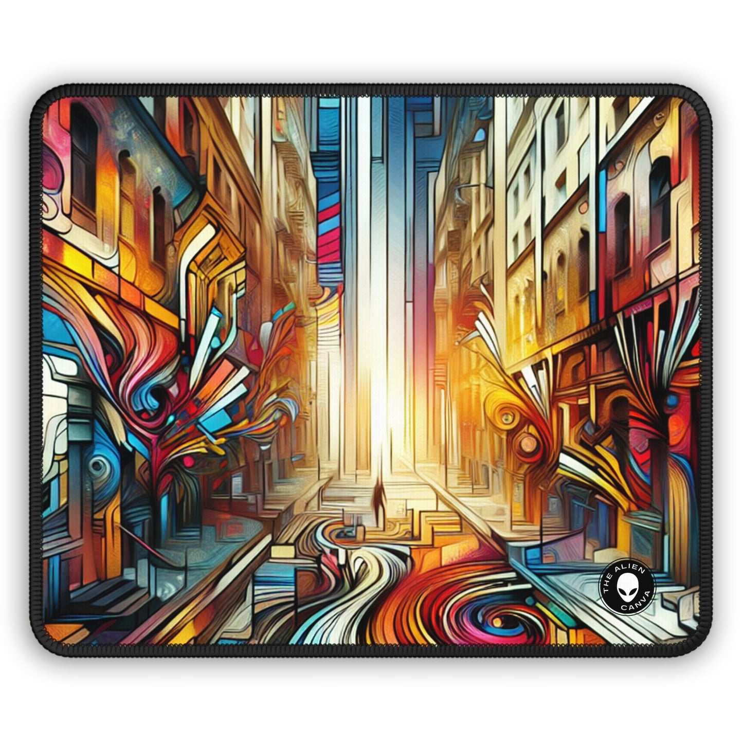 "Écosystème urbain : une fusion de graffitis" - Le tapis de souris Alien Gaming Graffiti Art