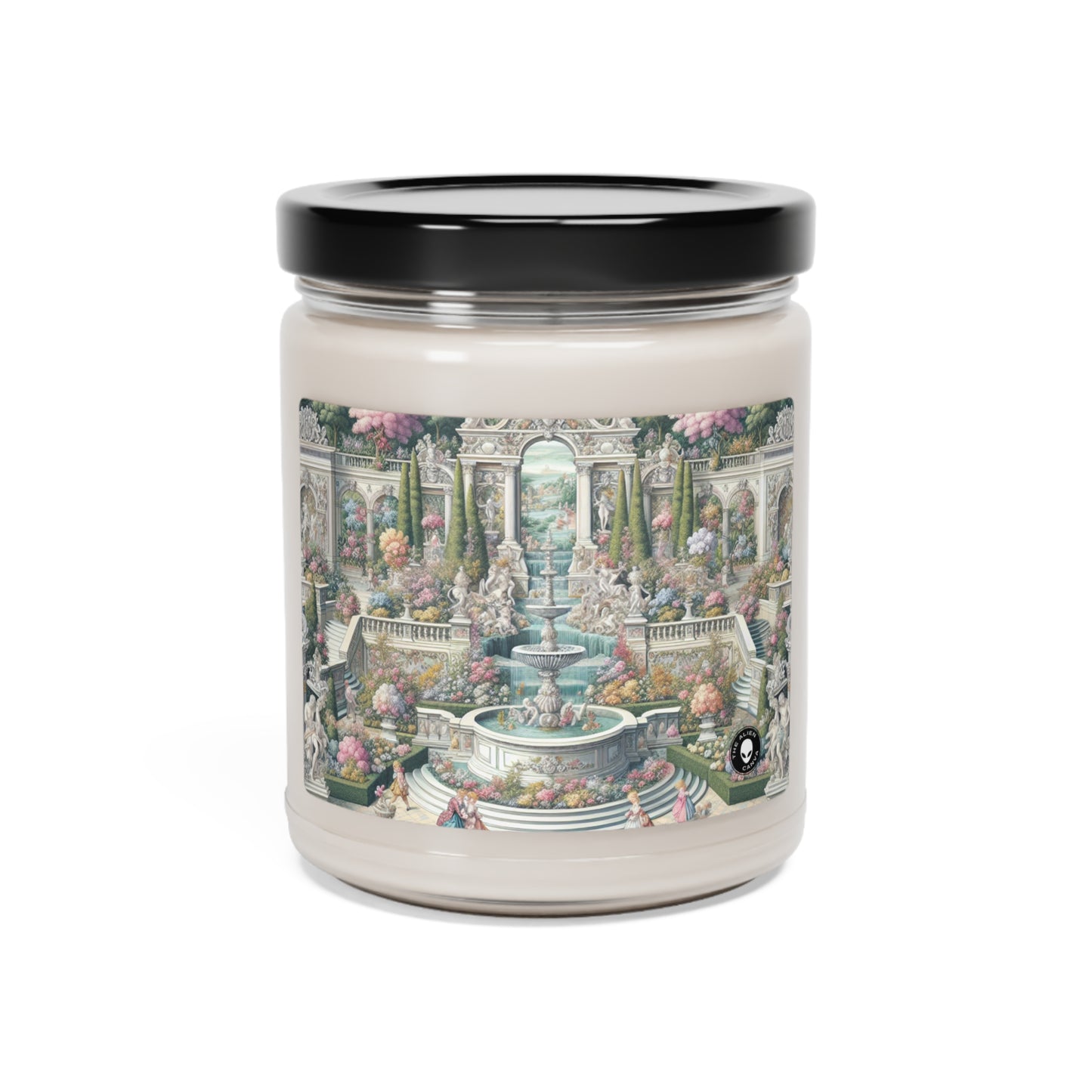 "Garden Elegance: A Rococo Affair" - La bougie de soja parfumée Alien 9oz Rococo