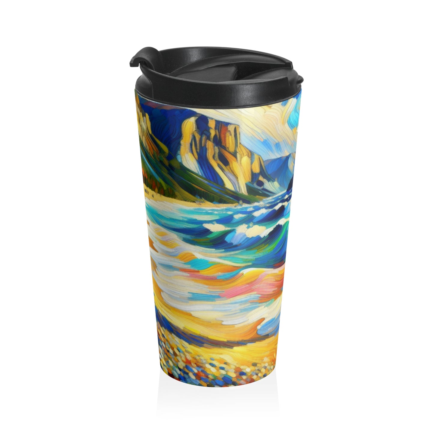 "The Fauvist Shore" - The Alien Stainless Steel Travel Mug Fauvism