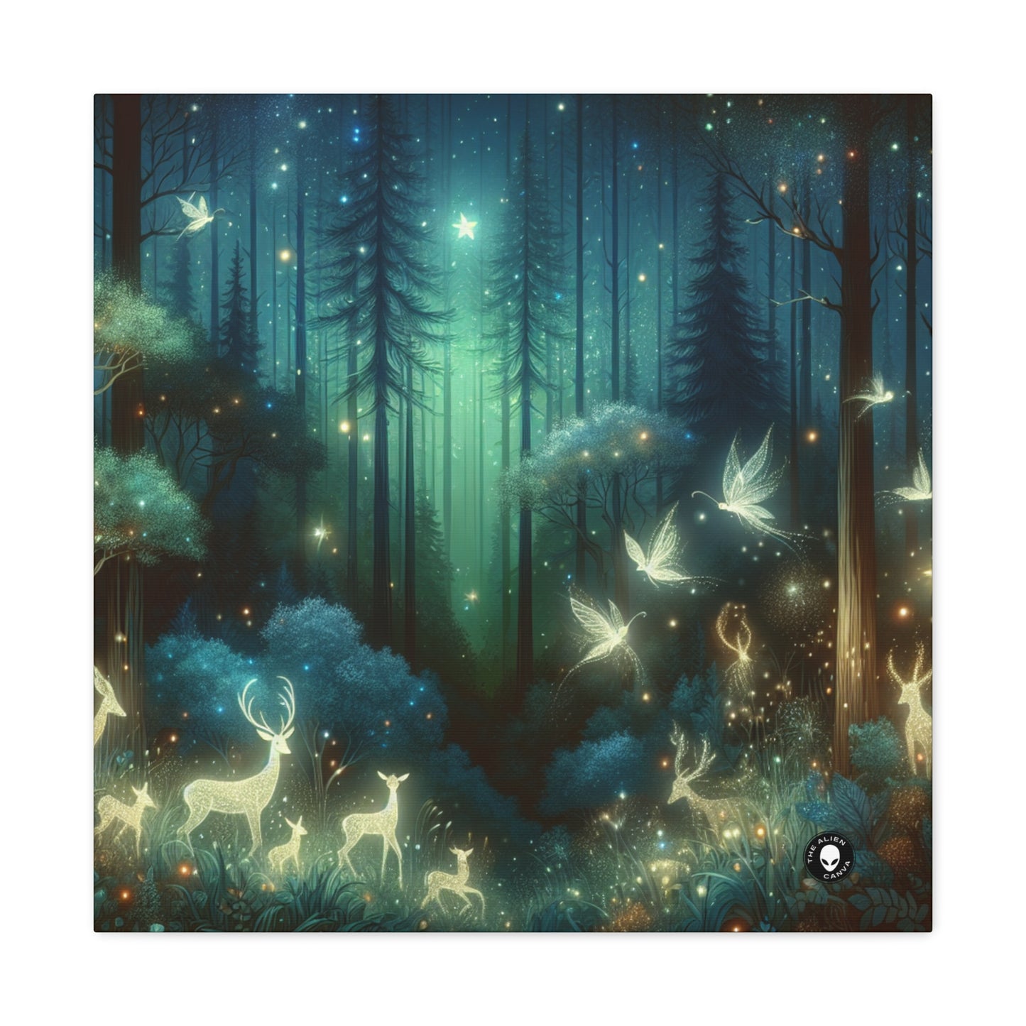 "Enchanted Night in the Whispering Woods" - The Alien Canva