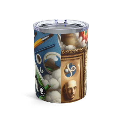 "Temporal Meltdown: Surreal Landscape" - The Alien Tumbler 10oz Surrealismo