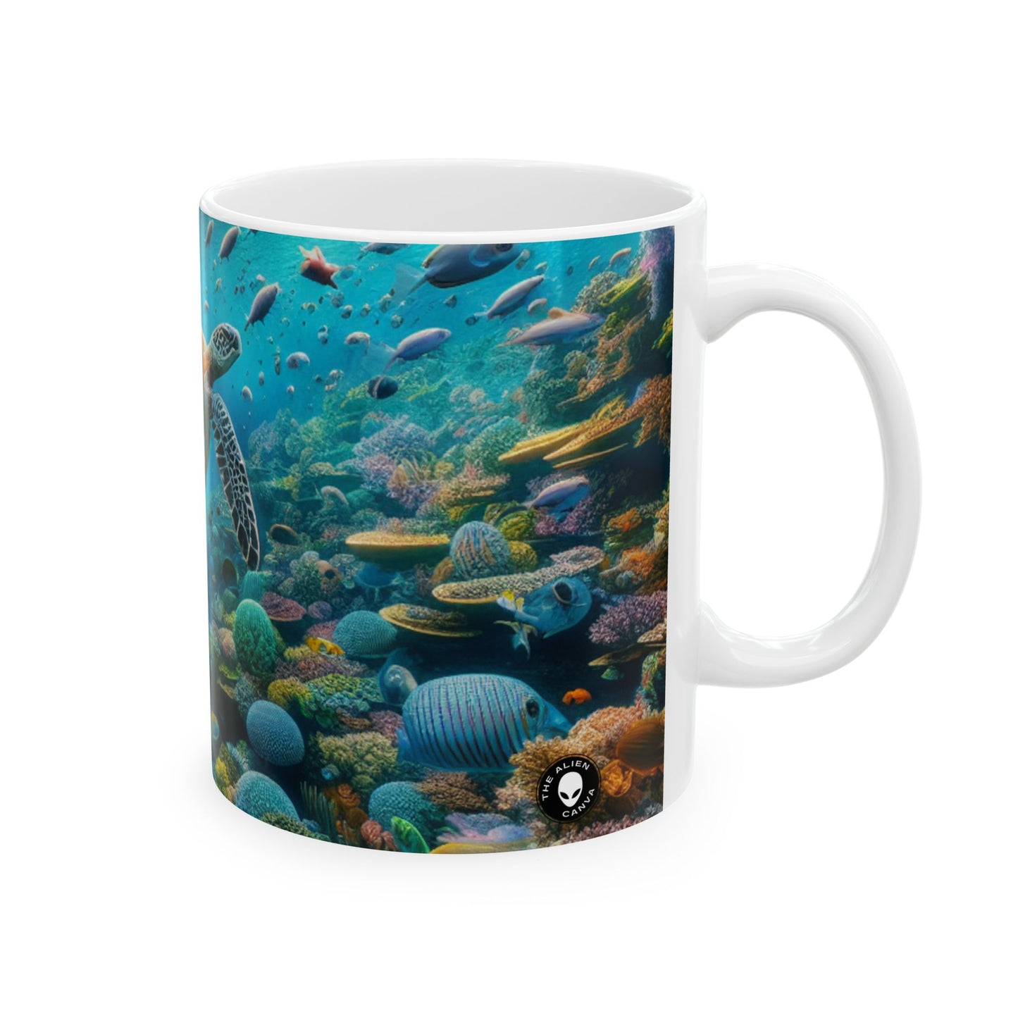 "Beneath the Surface: An Underwater Wonderland" - The Alien Ceramic Mug 11oz