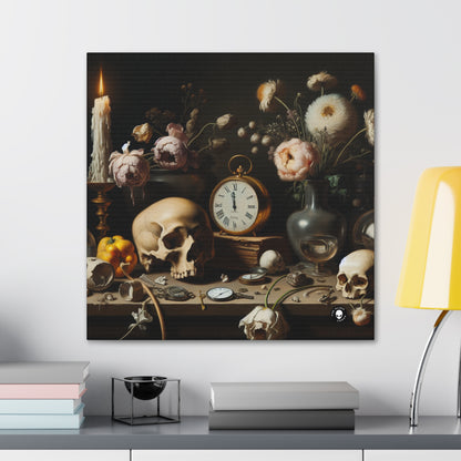 "Digital Decay: A Contemporary Vanitas Examining Consumerism in the 21st Century" - The Alien Canva Vanitas Painting