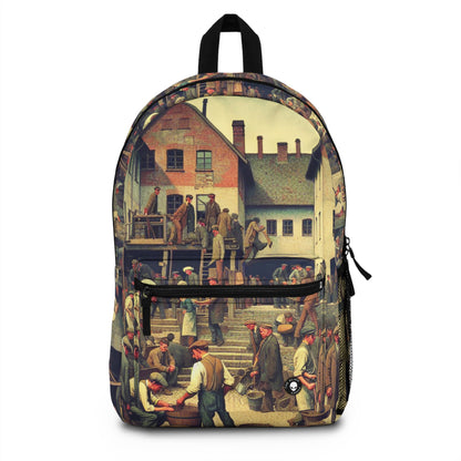 "Limpieza comunitaria: restaurar juntos la belleza urbana" - The Alien Backpack Social Realism