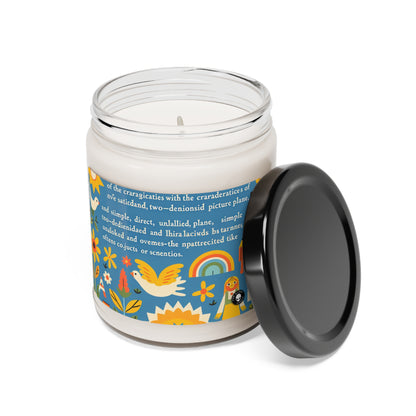 "Innocent Adventures: Whimsical Jungle Explorer" - The Alien Scented Soy Candle 9oz Naïve Art