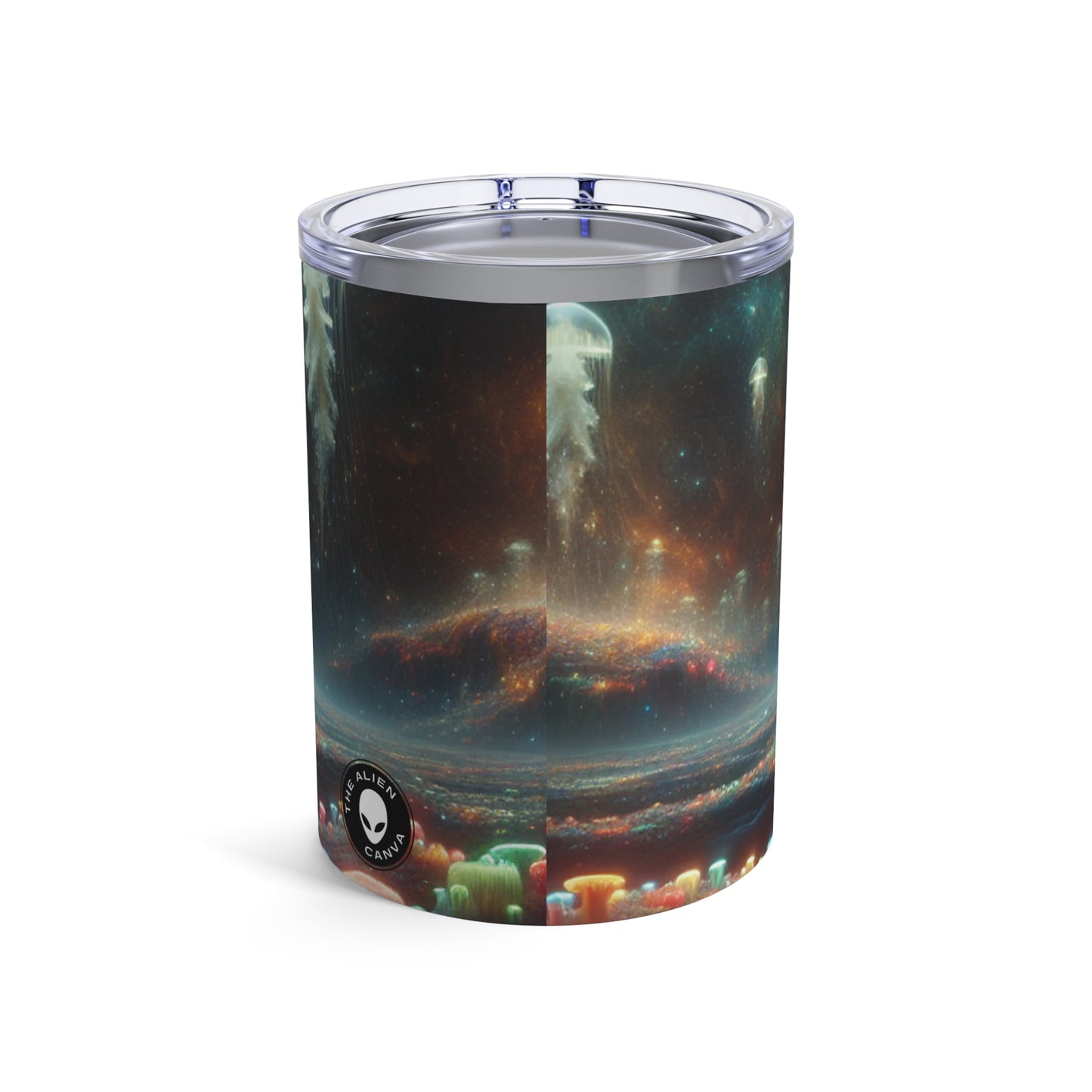 Paisaje onírico de medusas: vaso extraterrestre de 10 oz