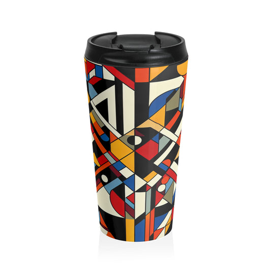 "United We Stand: A Constructivist Call for Equality" - The Alien Stainless Steel Travel Mug Constructivism