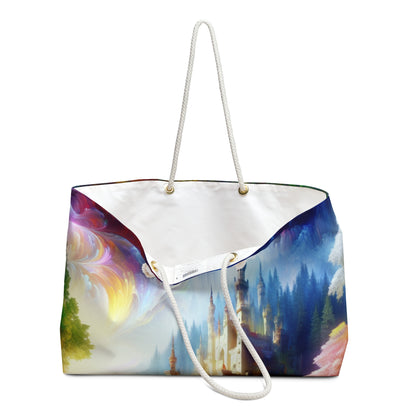 "Glowing Enchantment: The Castle in the Colorful Forest" - The Alien Weekender Bag