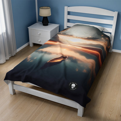 "Tranquil Morning" - The Alien Velveteen Plush Blanket