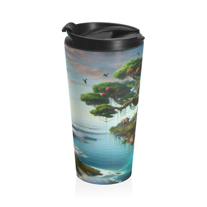 "Fantasy Island: The Giant Tree of Dreams" - The Alien Stainless Steel Travel Mug