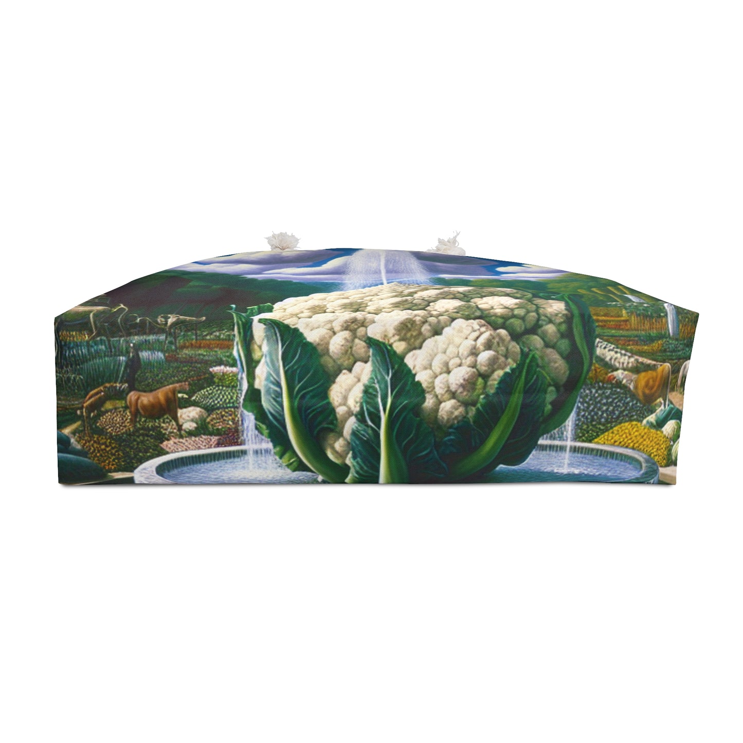 "The Vegetable Fountain: A Cauliflower Conglomerate" - The Alien Weekender Bag Surrealism