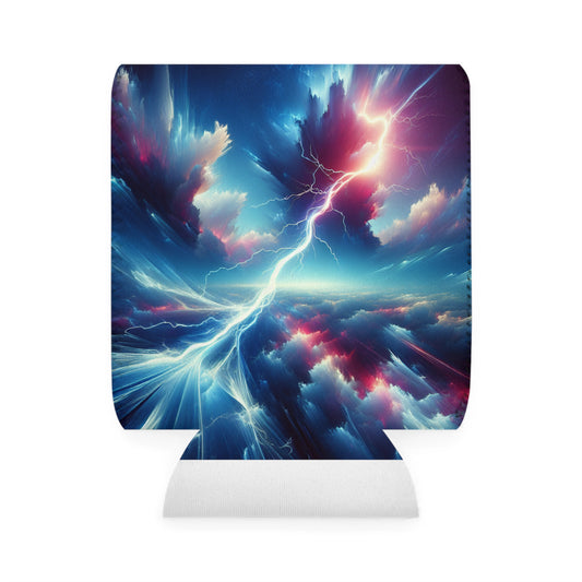 "Electricity In The Sky" - Estilo de arte digital con funda Alien Can Cooler