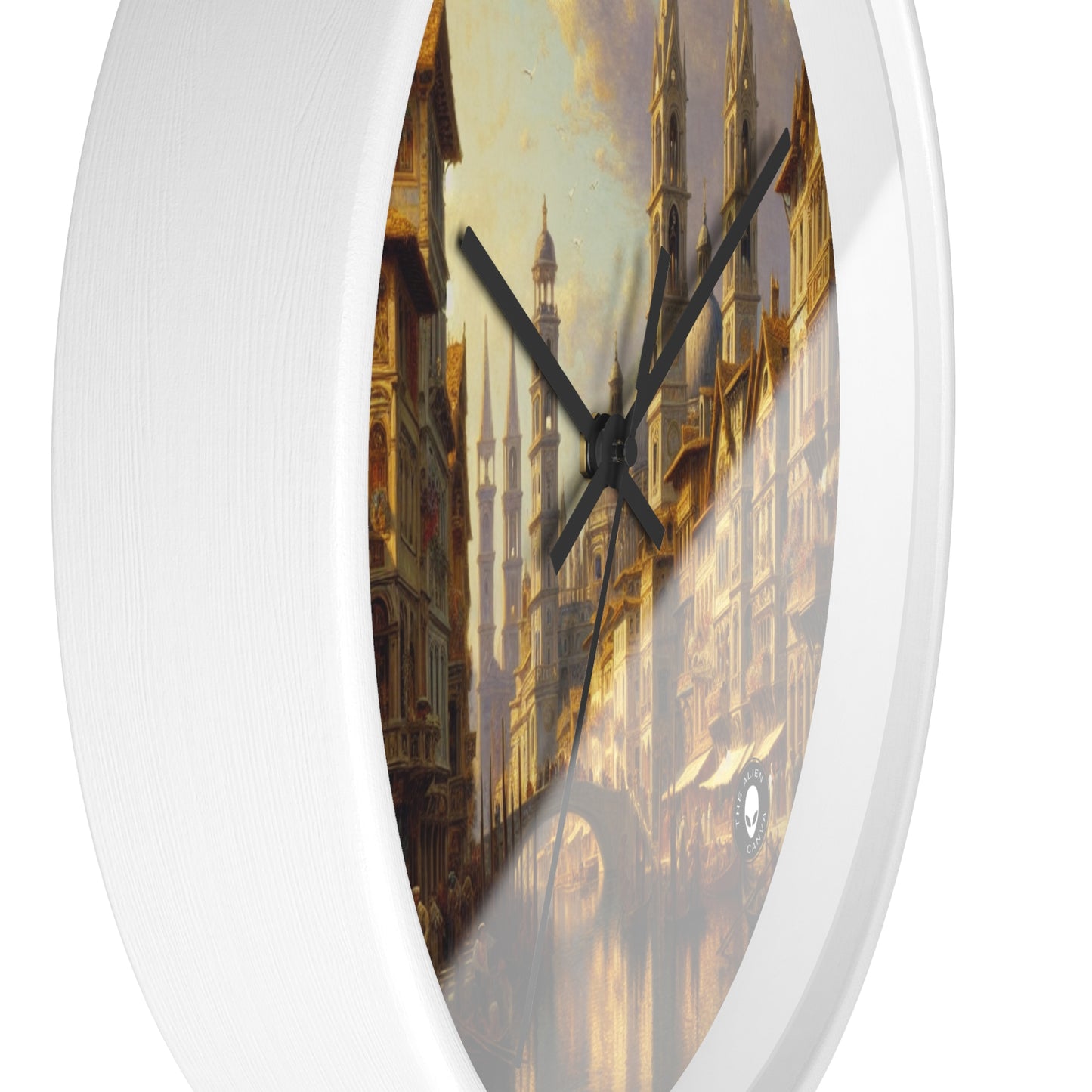 "Riviera Rhapsody: An Abstract Ode to the French Mediterranean" - The Alien Wall Clock New European Painting