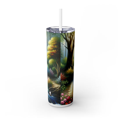 "La sinfonía de la naturaleza": vaso estrecho con pajita de 20 oz de Alien Maars®