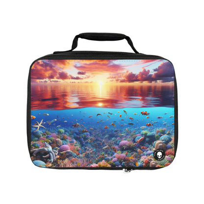 "Sunset Splendor: Underwater Coral Reef"- The Alien Lunch Bag