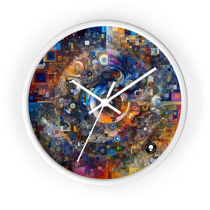 "Perception Distorted: A Postmodern Commentary on Reality" - The Alien Wall Clock Postmodern Art