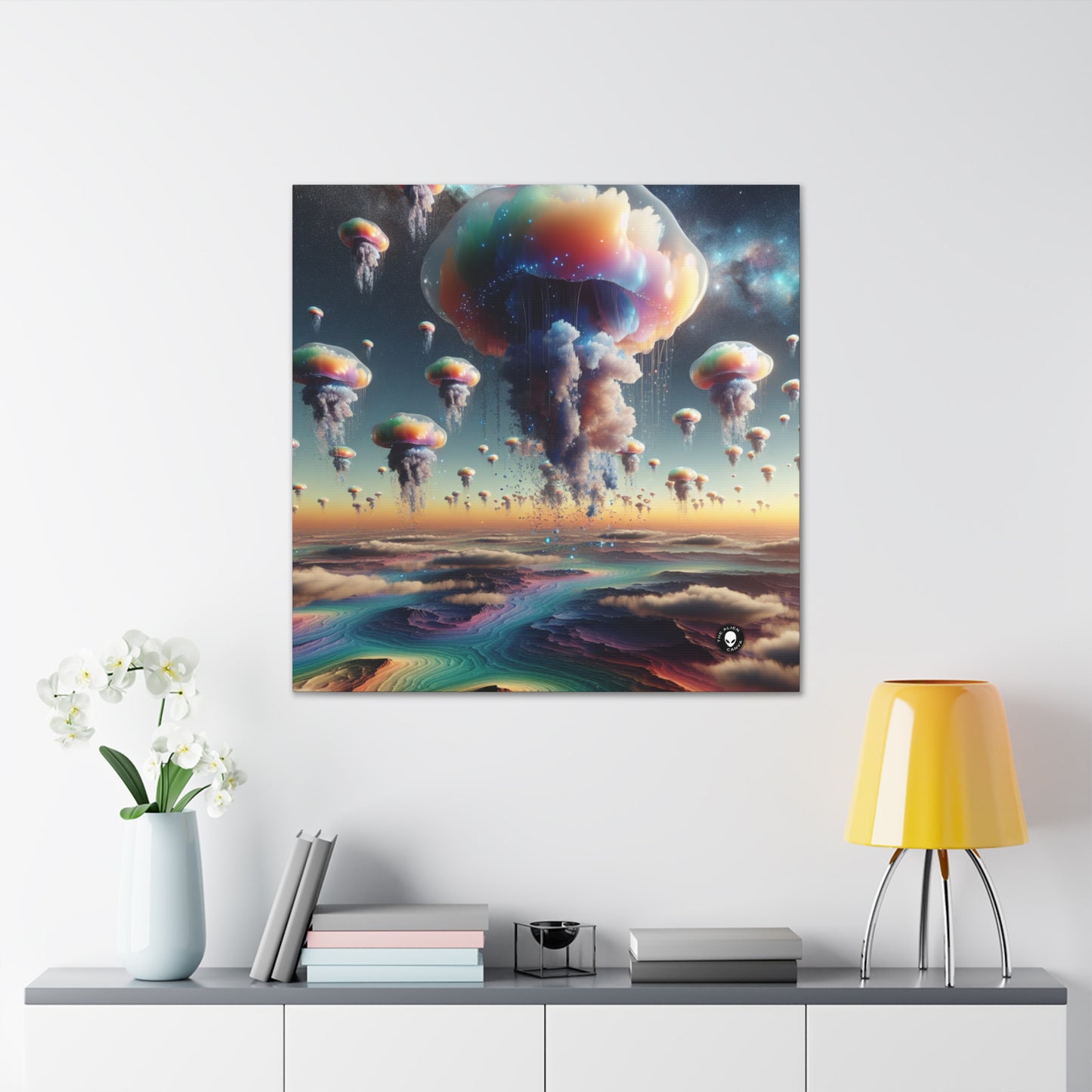 "Jellyfish Sky: Un mundo surrealista" - The Alien Canva