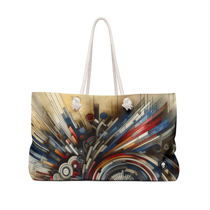 "Fragmented Realms: A Surreal Exploration in Color and Form" - The Alien Weekender Bag Avant-garde Art