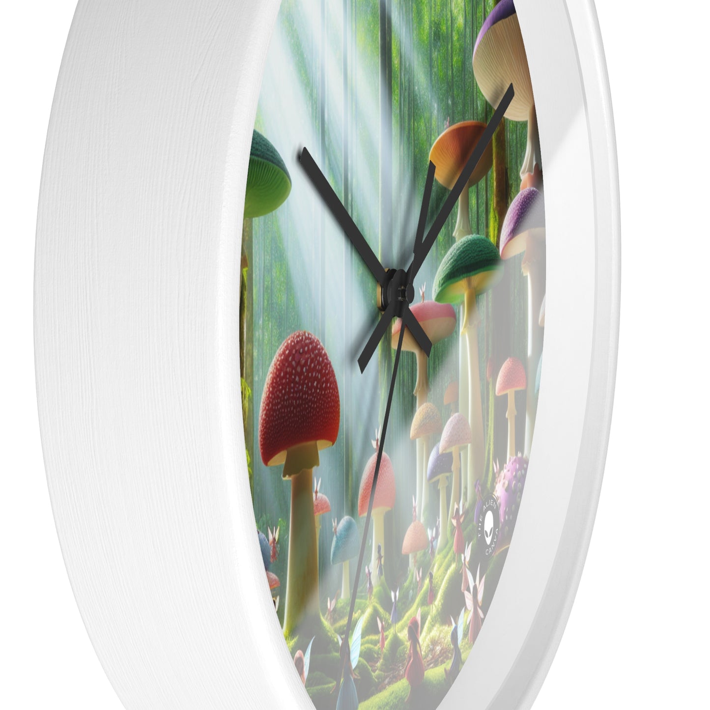 "Enchanted Mushroom Forest" - The Alien Wall Clock