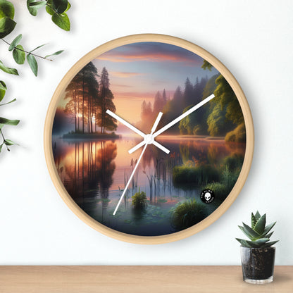 "Urban Symmetry: A Hyperrealistic Exploration of City Life" - The Alien Wall Clock Hyperrealism