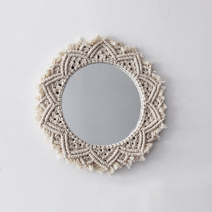 Tournesol. INS – miroir en forme de cœur pour fille scandinave, tapisserie faite à la main, anneau de miroir cosmétique, décoration de la maison