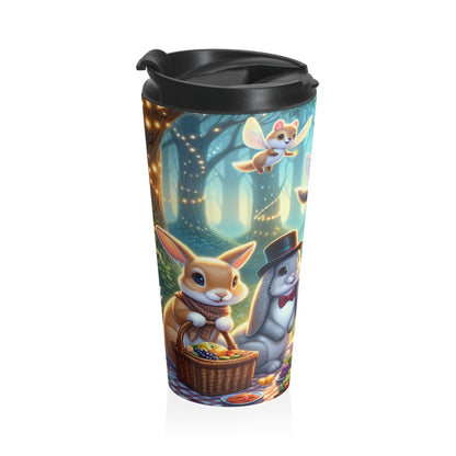 "Hats Off in the Enchanted Forest" - The Alien Stainless Steel Travel Mug