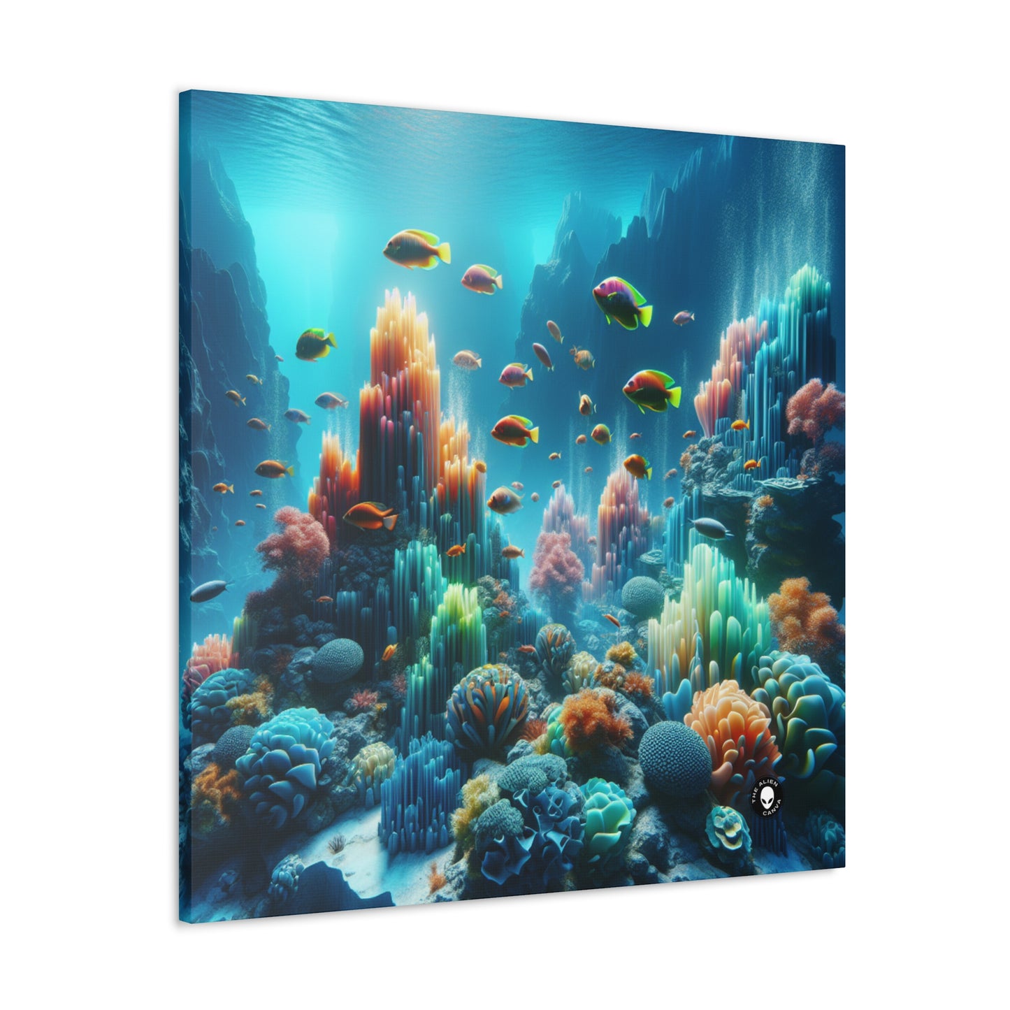 "Neon Reef: A Surreal Underwater Symphony" - The Alien Canva