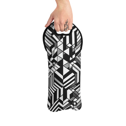 "Perception in Motion: A Mind-Bending Op Art Masterpiece" - The Alien Wine Tote Bag Op Art