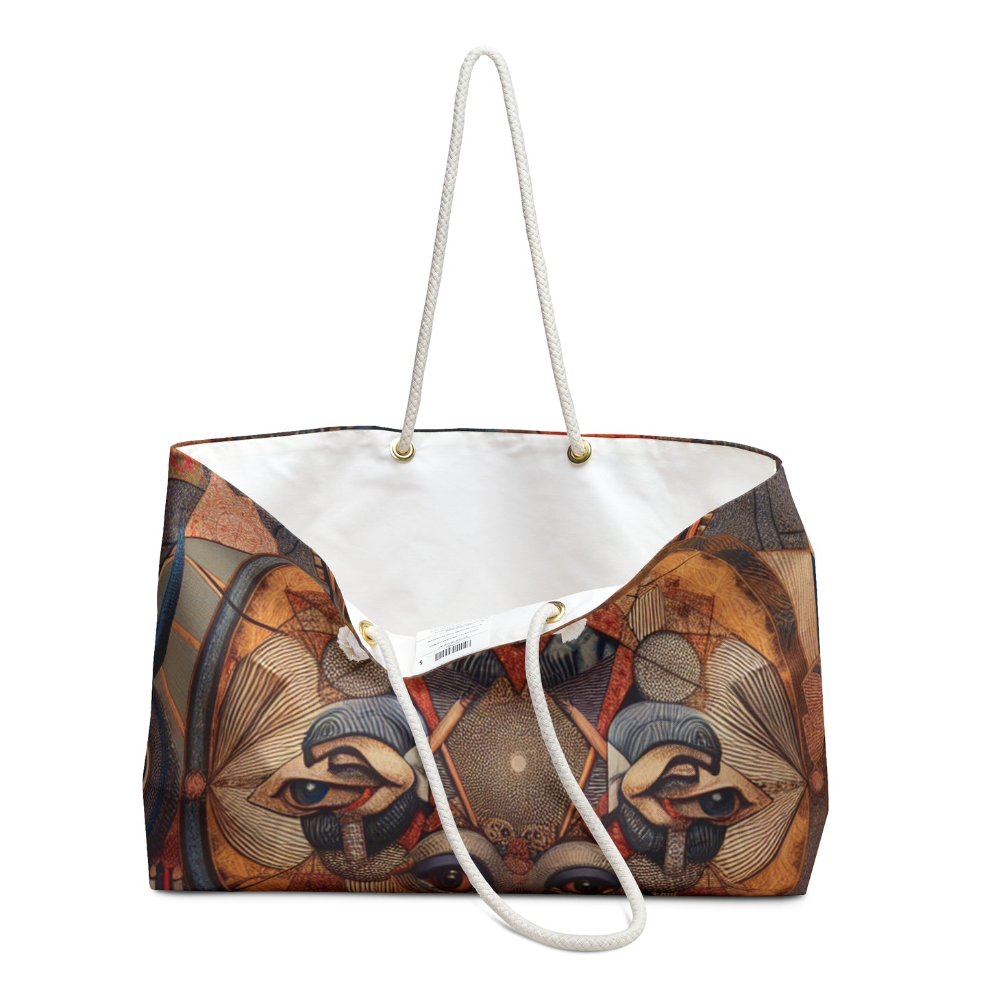 "Digital Chaos: A Postmodern Collage" - The Alien Weekender Bag Postmodern Art