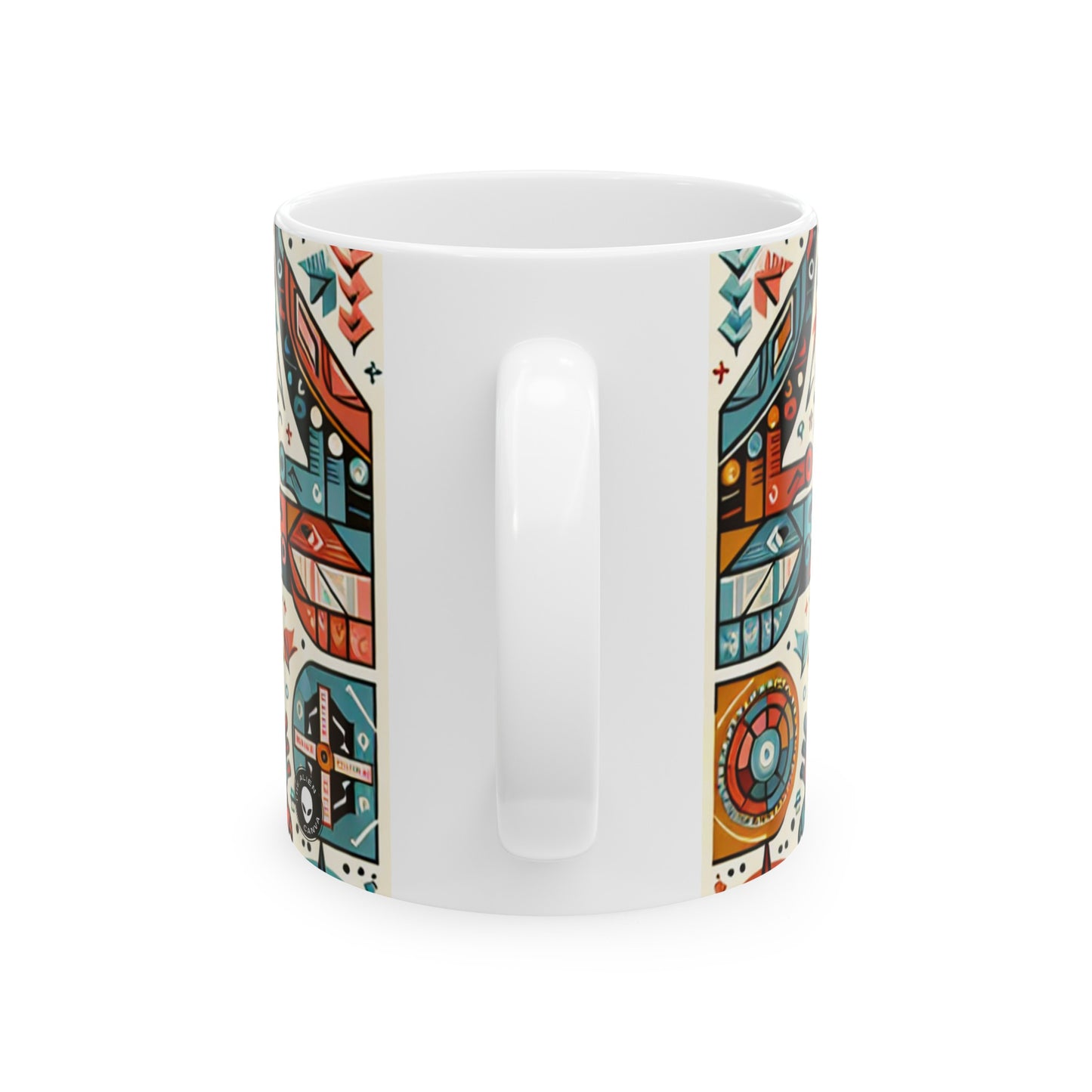 "Nature's Wisdom: An Indigenous Tribute" - The Alien Ceramic Mug 11oz Indigenous Art