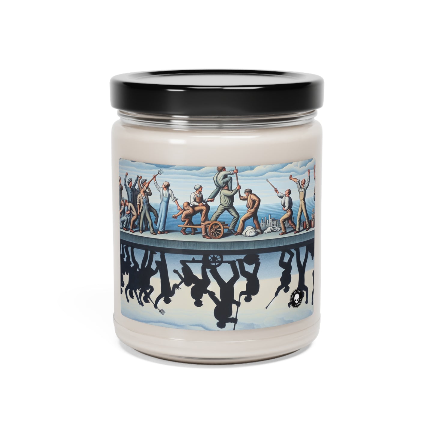 "Dilemas digitales: exploración de la condición humana en la era de la tecnología" - The Alien Scented Soy Candle 9oz Social Realism