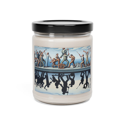 "Digital Dilemmas: Exploring the Human Condition in the Age of Technology" - The Alien Scented Soy Candle 9oz Social Realism