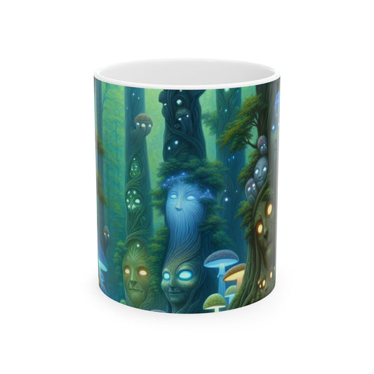 "Bosque Encantado" - La Taza de Cerámica Alien 11oz