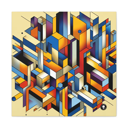 "Metropolis Pulse" - Le Cubo-Futurisme Alien Canva