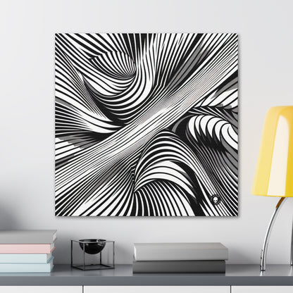 "Motion Embodied: Exploring Dynamic Illusion through Op Art" - The Alien Canva Op Art