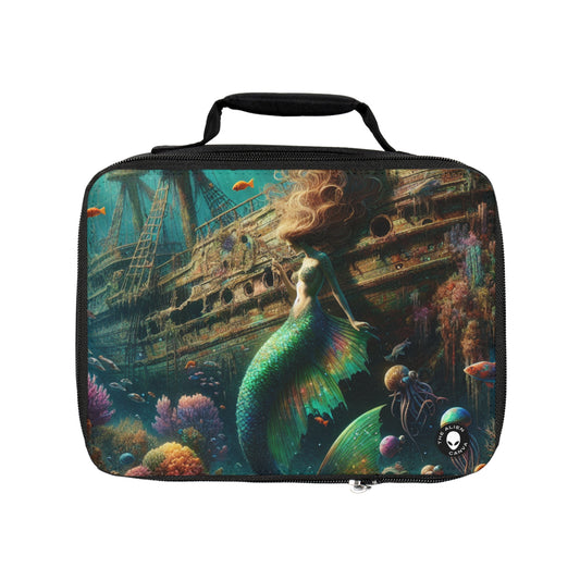 "Mermaid's Treasure: Exploring the Sunken Shipwreck"- The Alien Lunch Bag