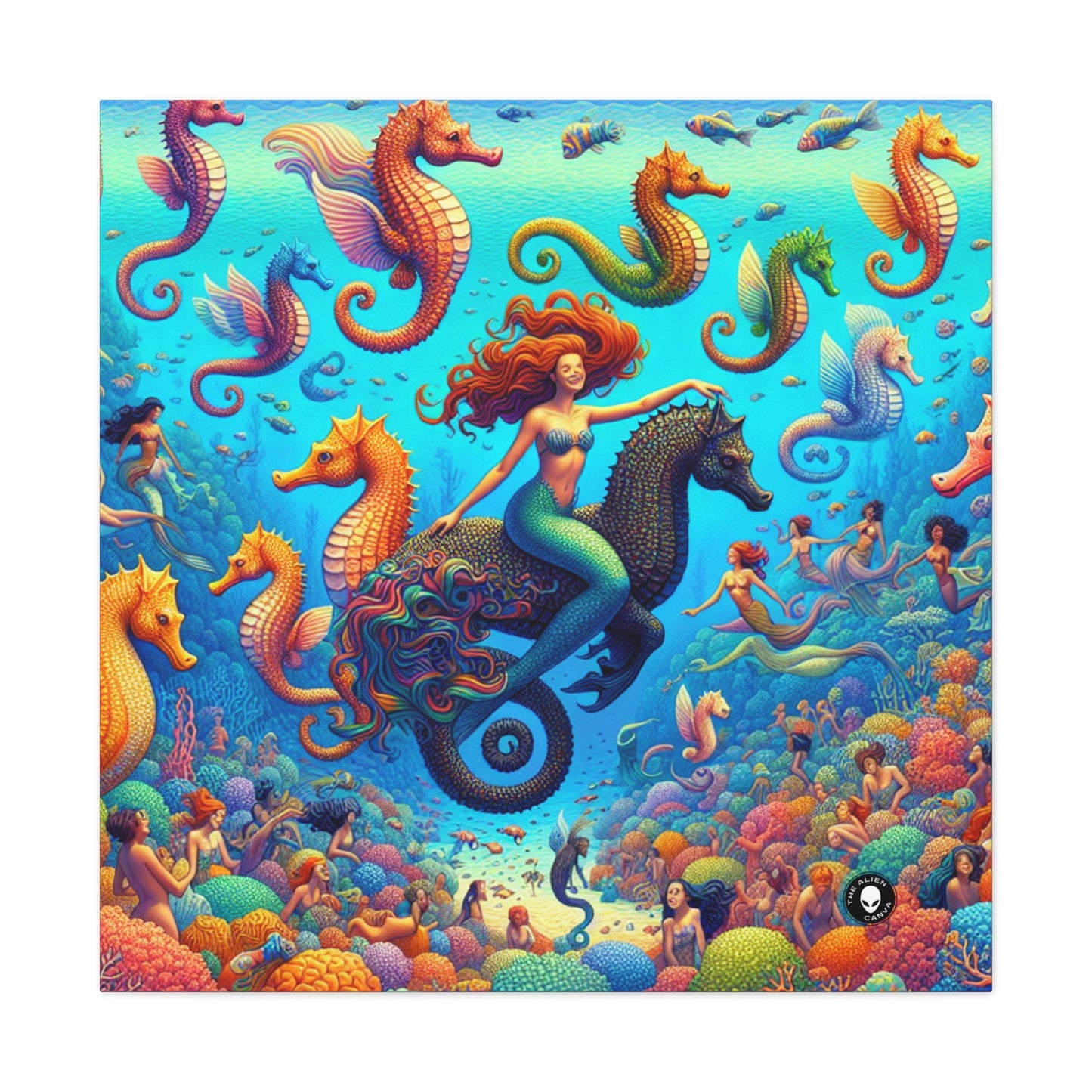 "Seahorse Serenade: Un mágico viaje submarino" - The Alien Canva