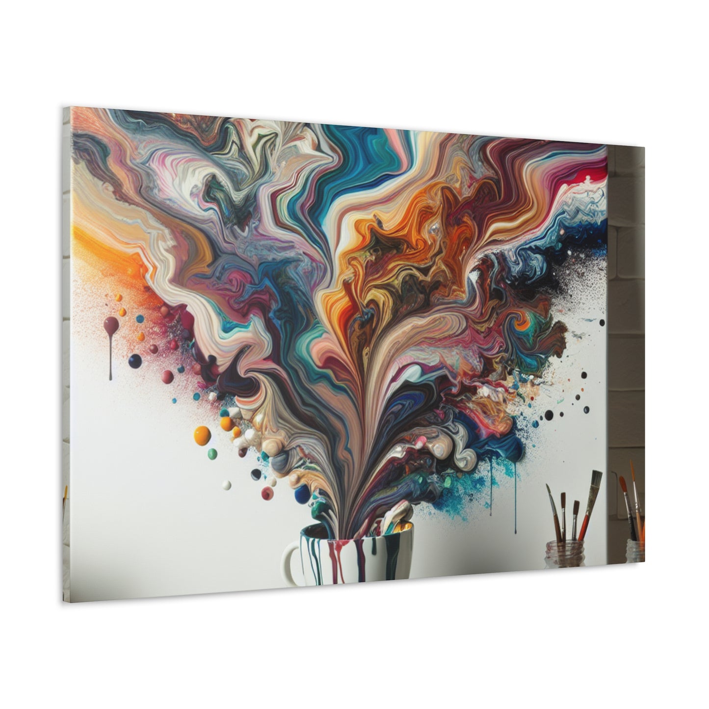 "A Paint Poured Paradise: Acrylic Pouring Art" - The Alien Canva Acrylic Pouring Style