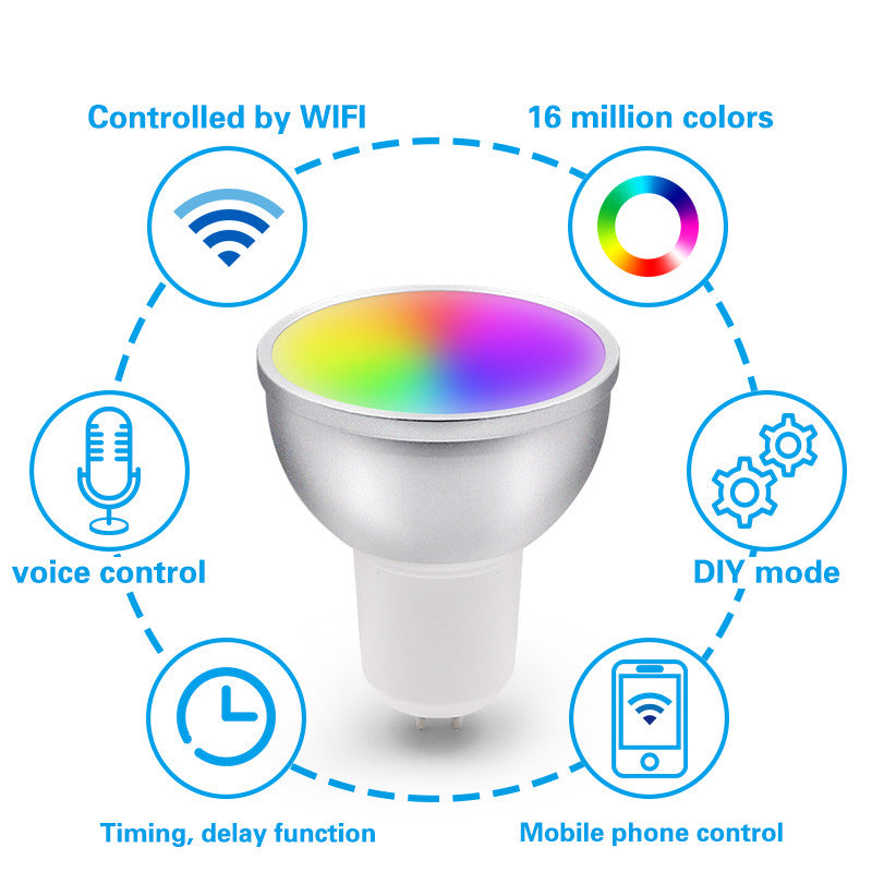 Bombilla LED RGBWC con control WIFI