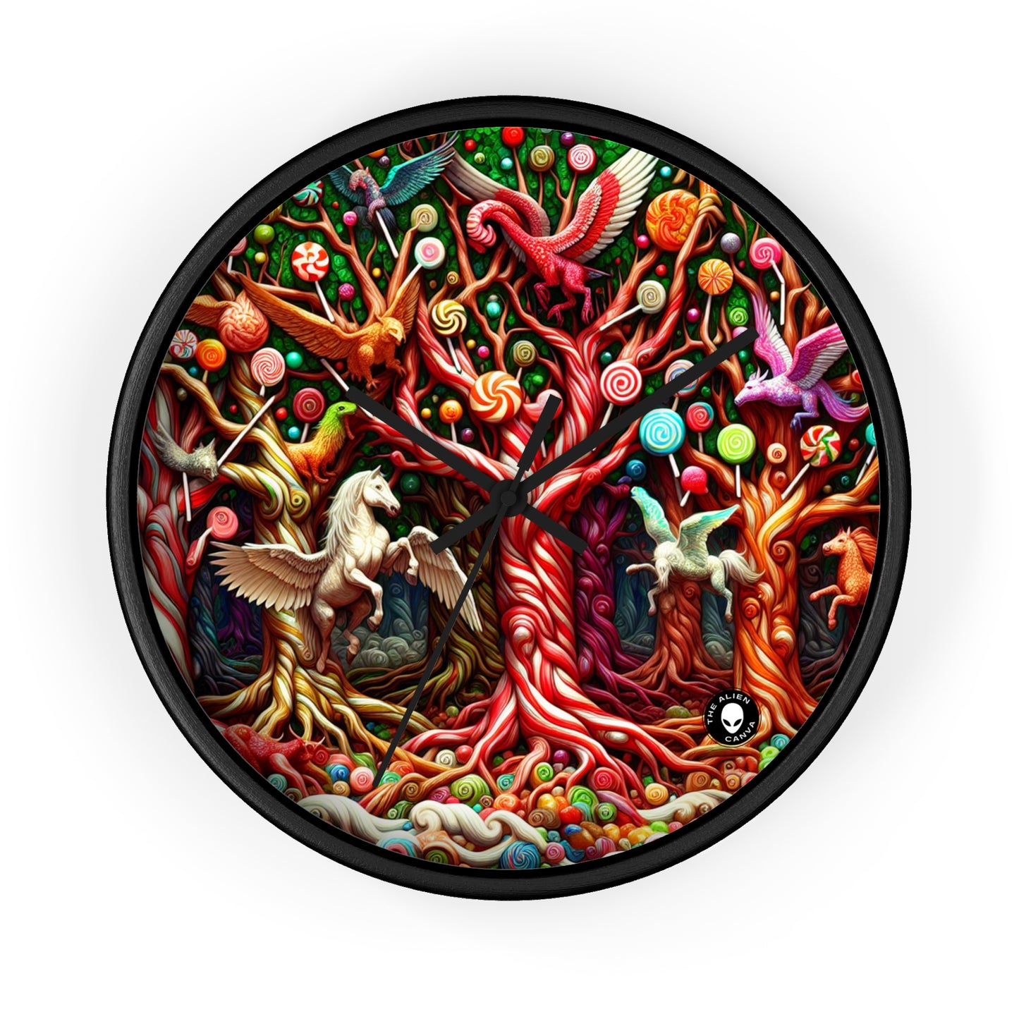 "Sweet Forest Whimsy" - L'horloge murale extraterrestre