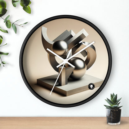 "Harmony in Nature: A Modernist Interpretation" - The Alien Wall Clock Modernist Sculpture