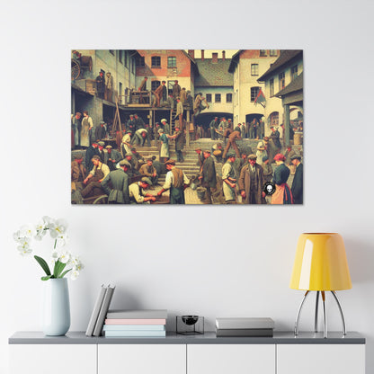 "Limpieza comunitaria: restaurar juntos la belleza urbana" - The Alien Canva Social Realism