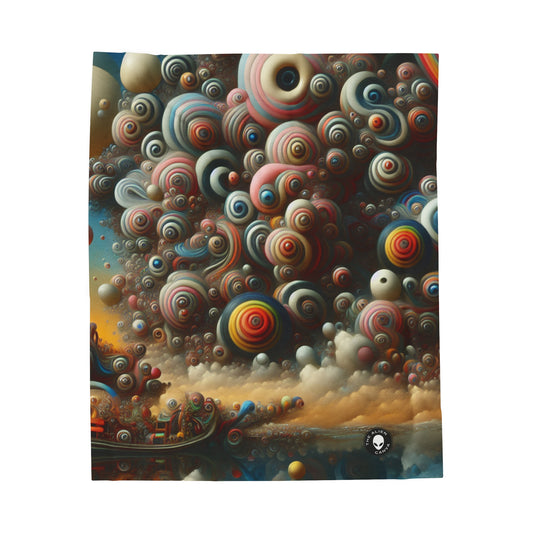 "Dreamscape Sojourn" - El surrealismo de la manta de felpa de pana alienígena