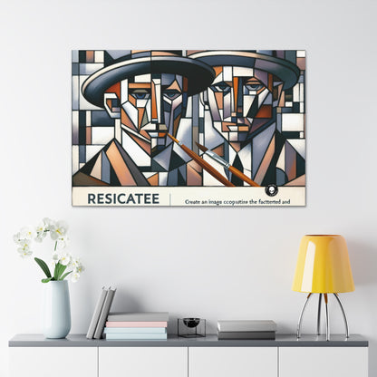 "Paysage urbain cubiste : vues fragmentées de l'énergie urbaine" - The Alien Canva Cubism