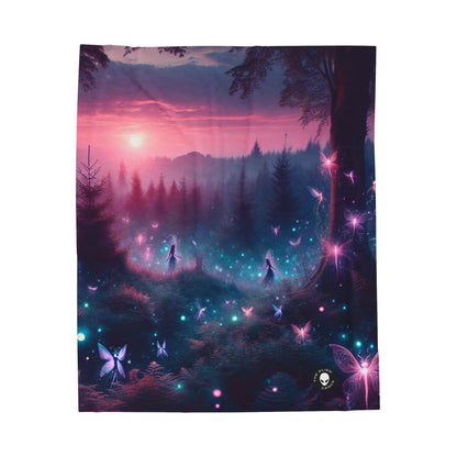 Enchanted Firefly Forest - The Alien Velveteen Plush Blanket