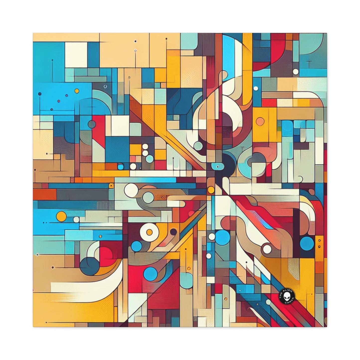 "Torbellino galáctico: una exploración abstracta de los misterios cósmicos" - The Alien Canva Abstract Art